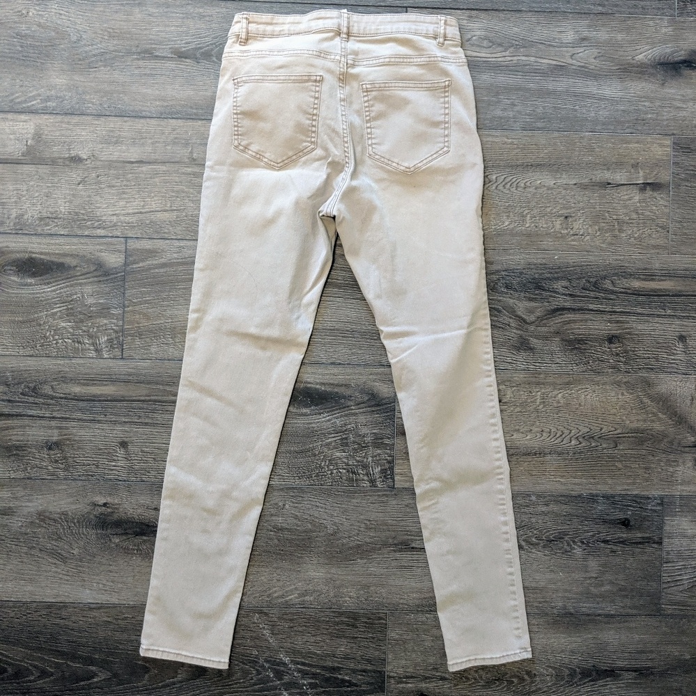Rose color skinny jeans